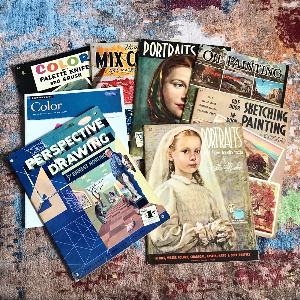 Collection of 8 Vintage ‘How-To’ Painting Books🎨